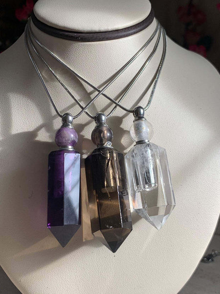 Crystal Vial Pendants