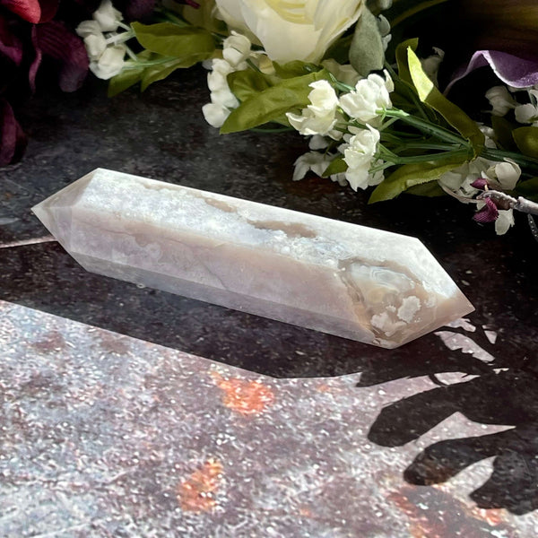 Flower Agate Double Terminated Points - Image #6