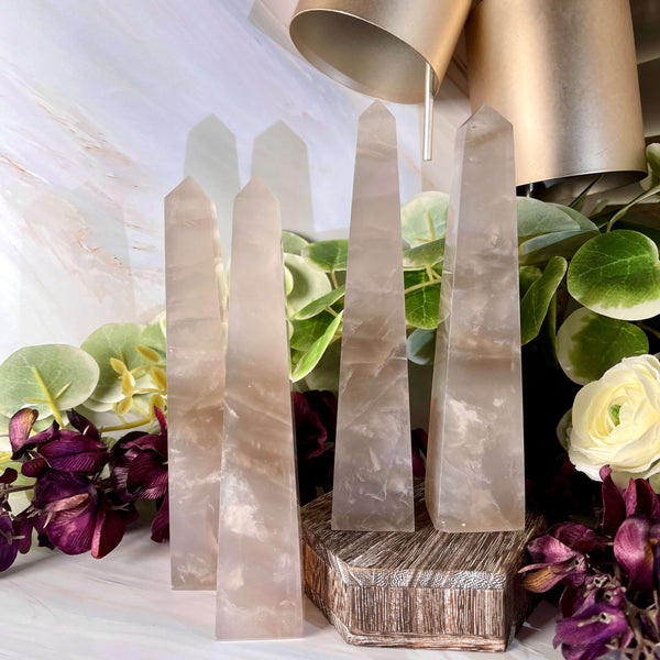 Blue Rose Quartz Obelisks - Image #5