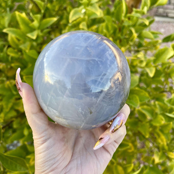 Blue Rose Quartz spheres