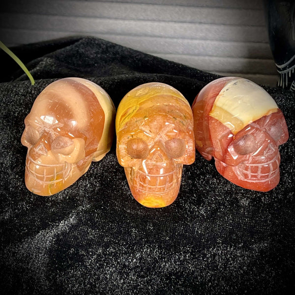 Mookite Jasper 2” Skulls