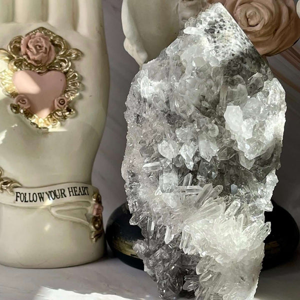 Half Raw Quartz Cluster Towers - Image #3