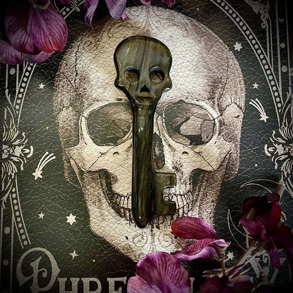Golden Sheen Obsidian Skeleton Key - Image #2