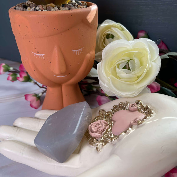 Blue Rose Quartz Tumbled Freeforms - Image #4