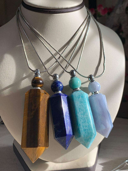 Crystal Vial Pendants