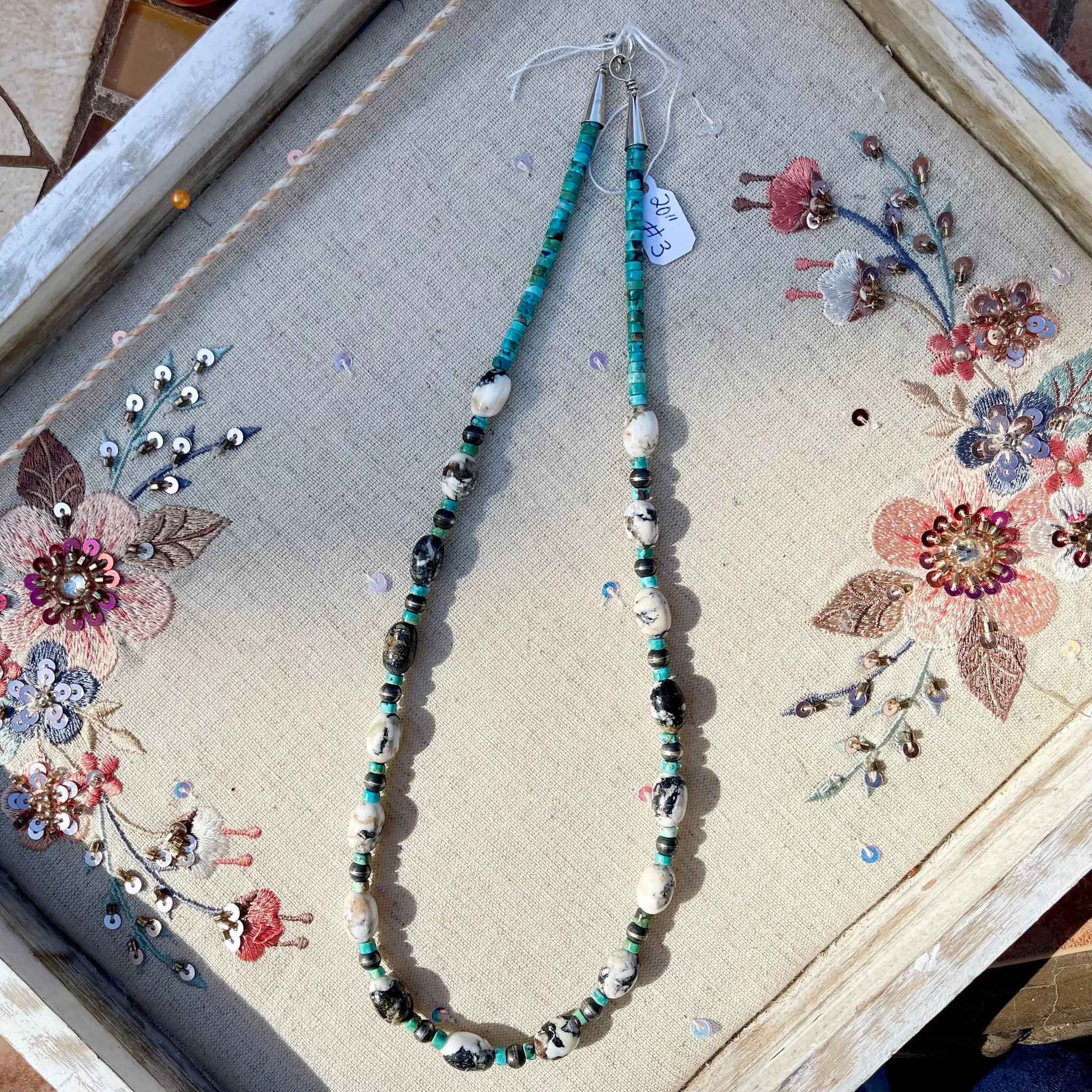 Navajo Turquoise Necklace - Image #1