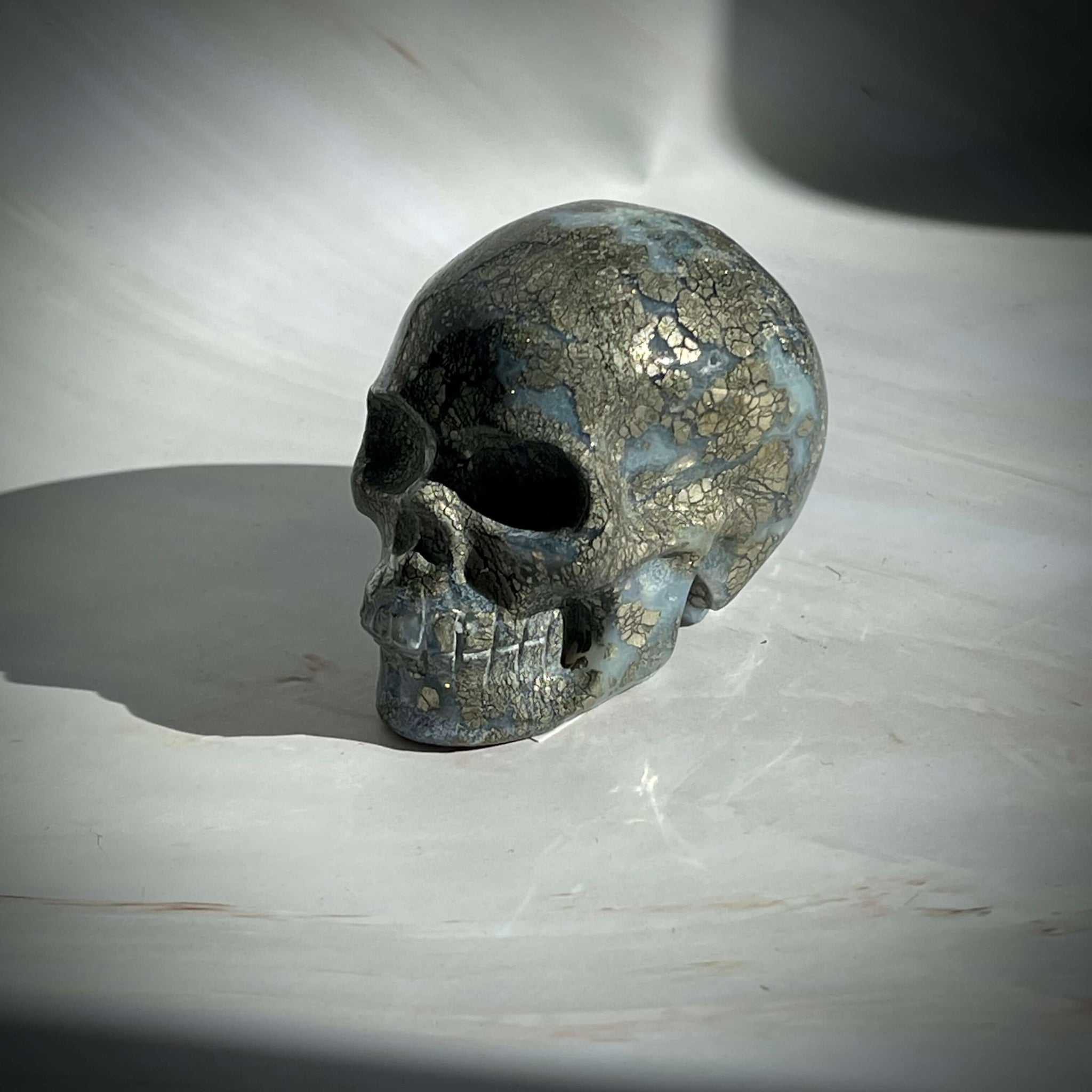 Pyrite in Agate Skulls - Image #2