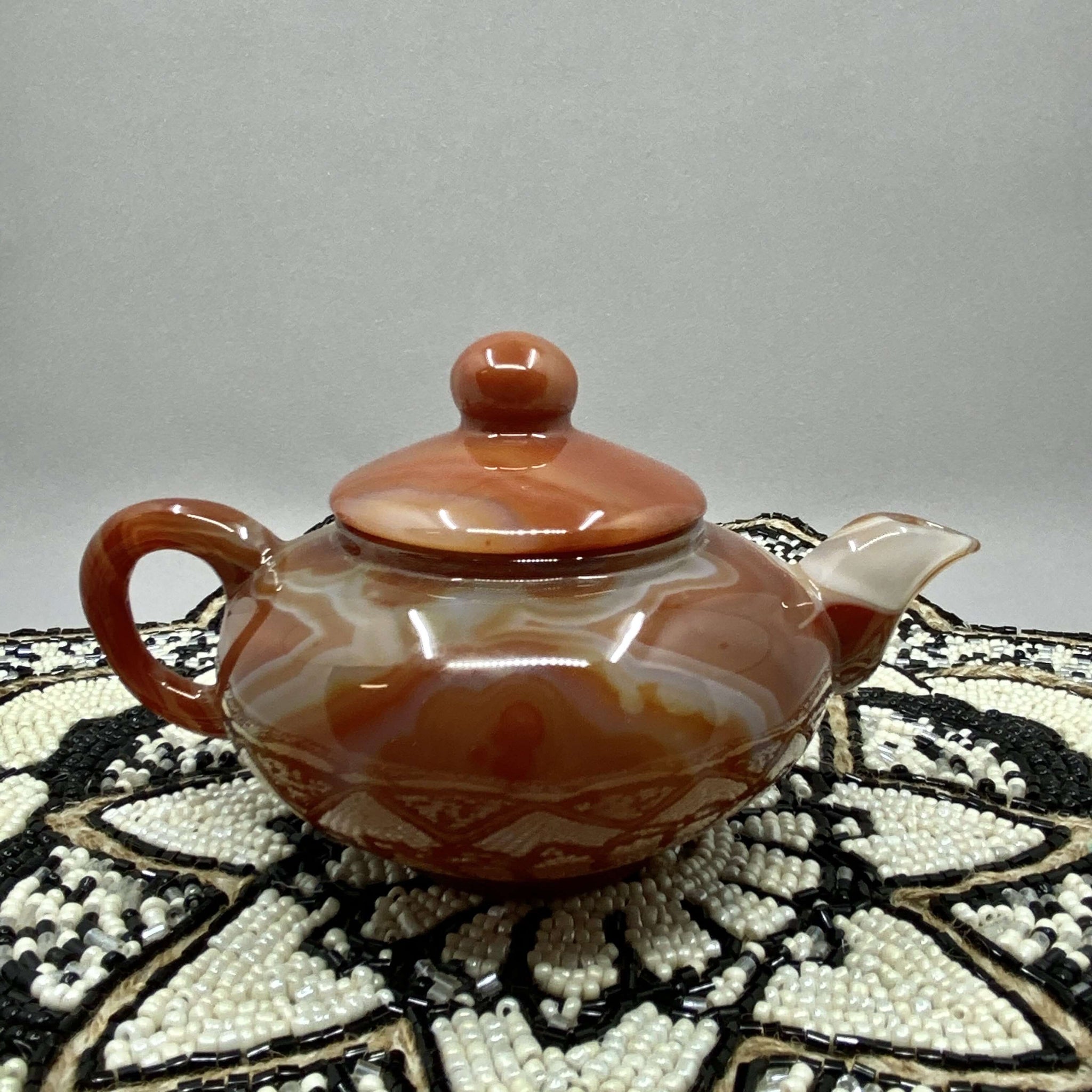 Carnelian Tea Pot