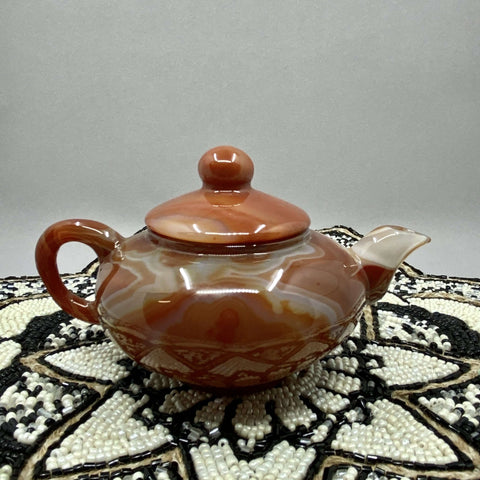 Carnelian Tea Pot