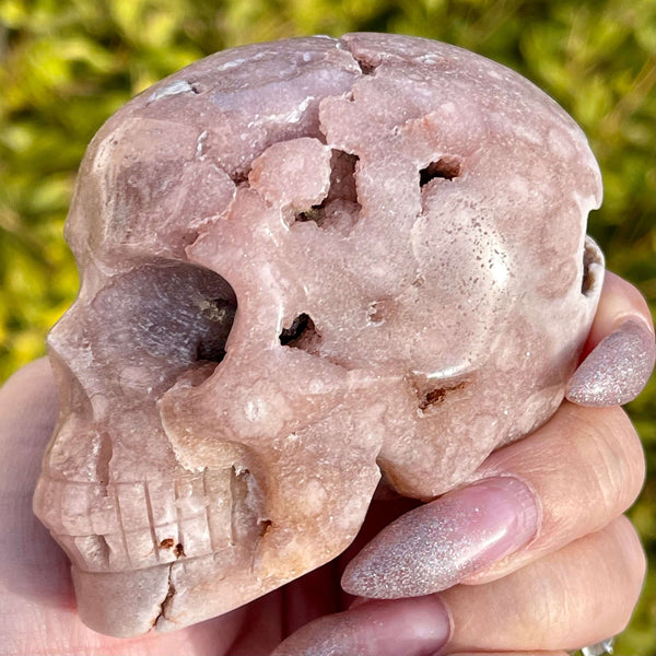 Pink Amethyst Skull - Image #2
