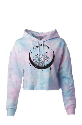 Crystal Witch Cotton Candy Crop Hoodie 