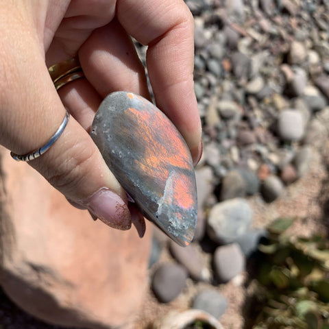 Sunset Labradorite Pocket Stones