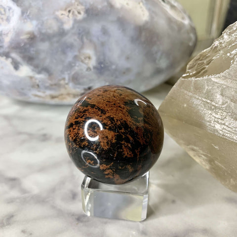Mahogany Obsidian Spheres