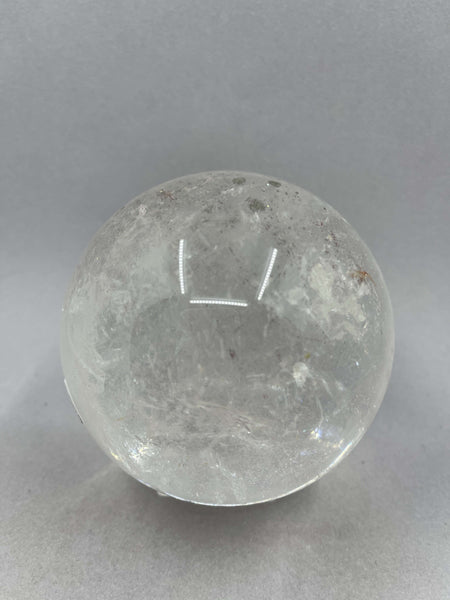Large Pyrite in Quartz Sphere