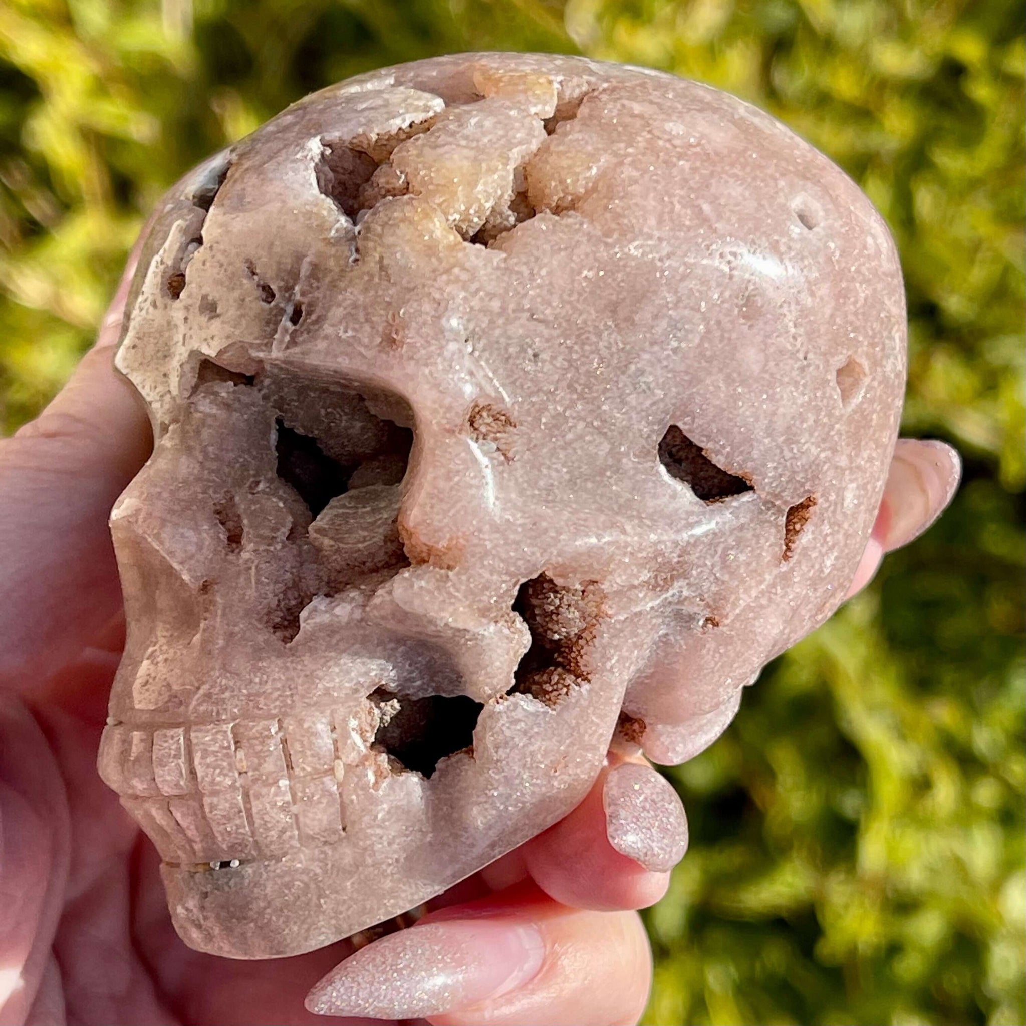 Pink Amethyst Skull - Image #1