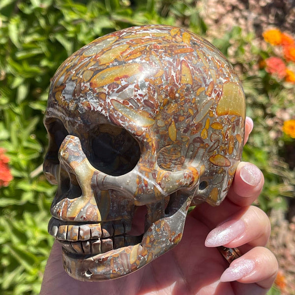 Ibis Jasper Figural Skull - Image #1