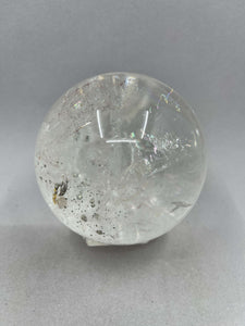 Large Pyrite in Quartz Sphere