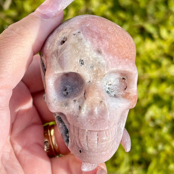 Pink Amethyst Skull - Image #3