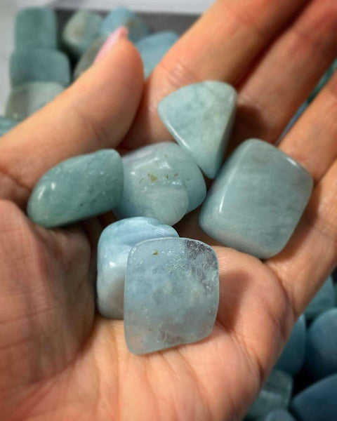 Aquamarine Tumble Stones